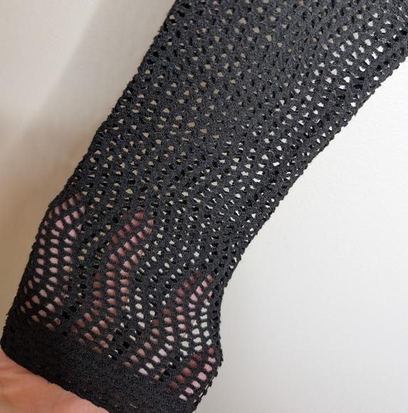 Kozan Black Mesh Turtleneck sz S - Picture 4 of 8